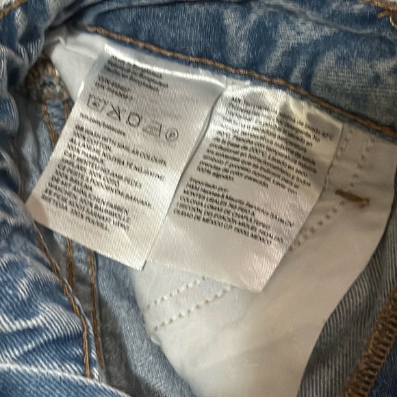 H&M Blue Jean Shorts Distressed Cut-Off Style - Picture 5 of 5